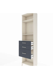 Arges Dolap 3 Raflı 3 Çekmeceli 60x30x221 - S29M159V2A