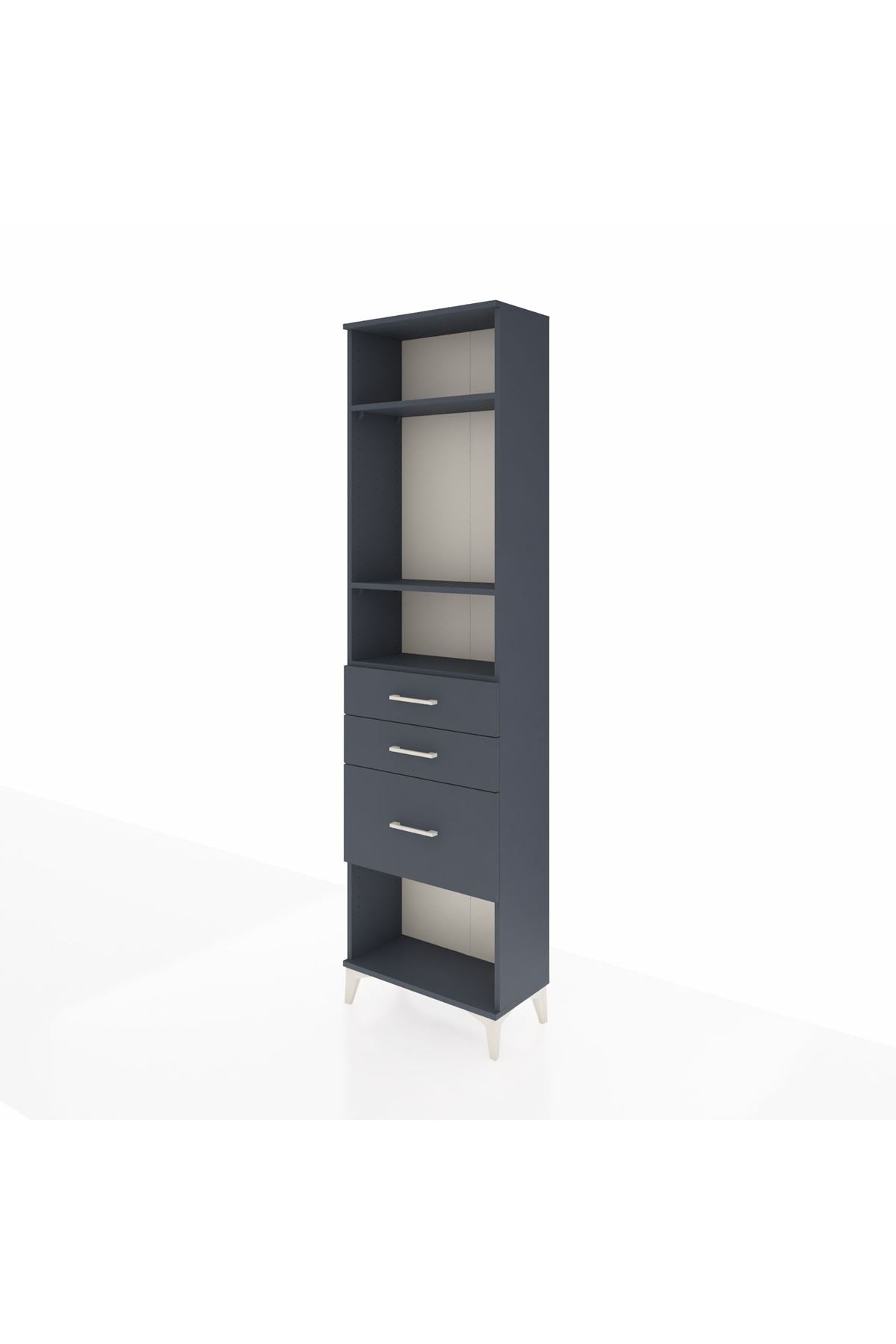 Arges Dolap 3 Raflı 3 Çekmeceli 60x30x221 - S29M159V5A
