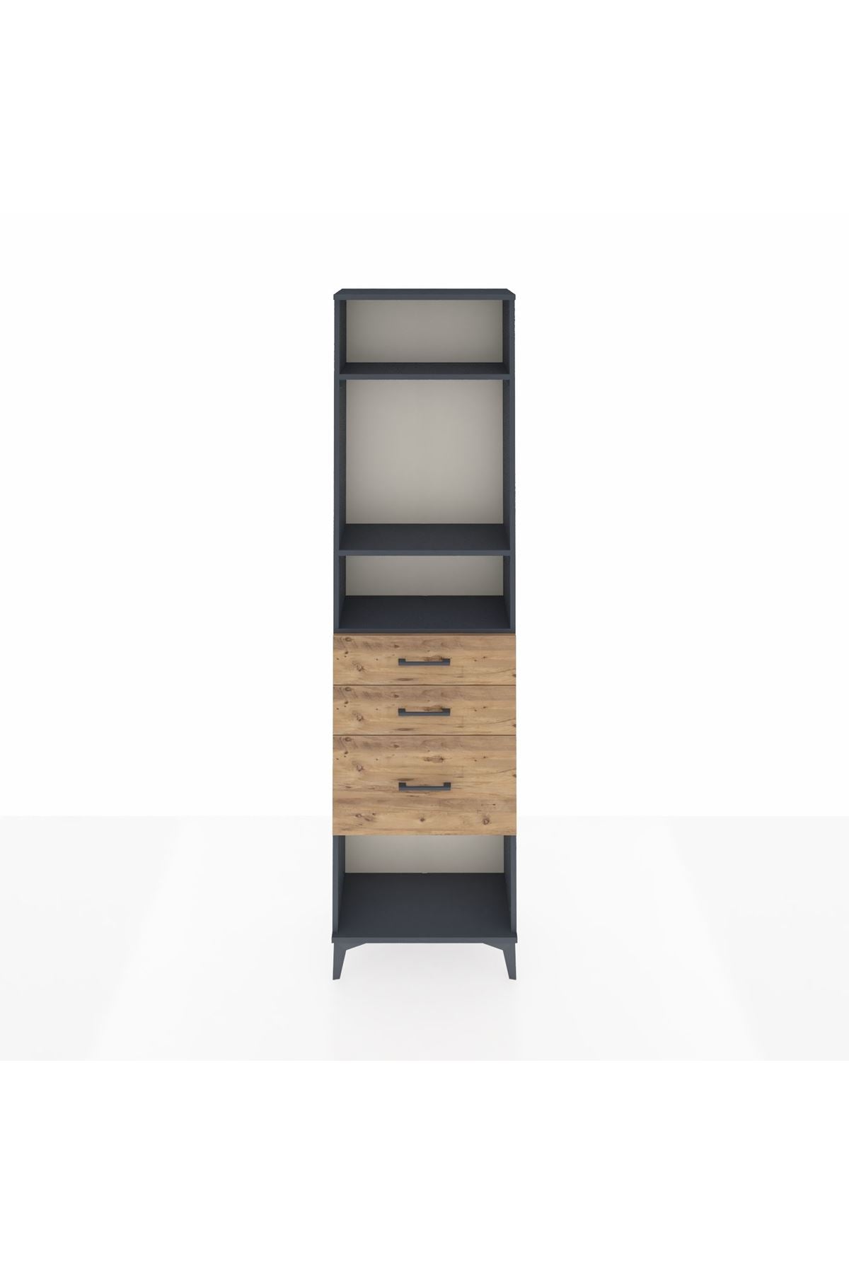 Arges Dolap 3 Raflı 3 Çekmeceli 60x30x221 - S29M159V6A
