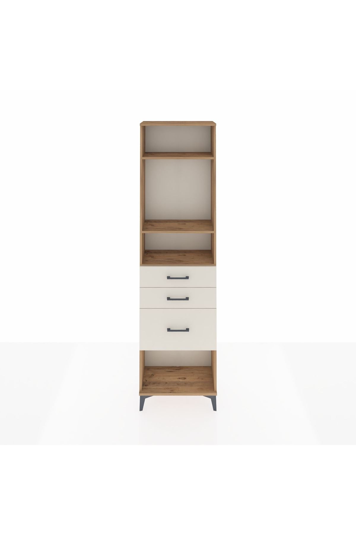 Arges Dolap 3 Raflı 3 Çekmeceli 60x30x221 - S29M159V7A