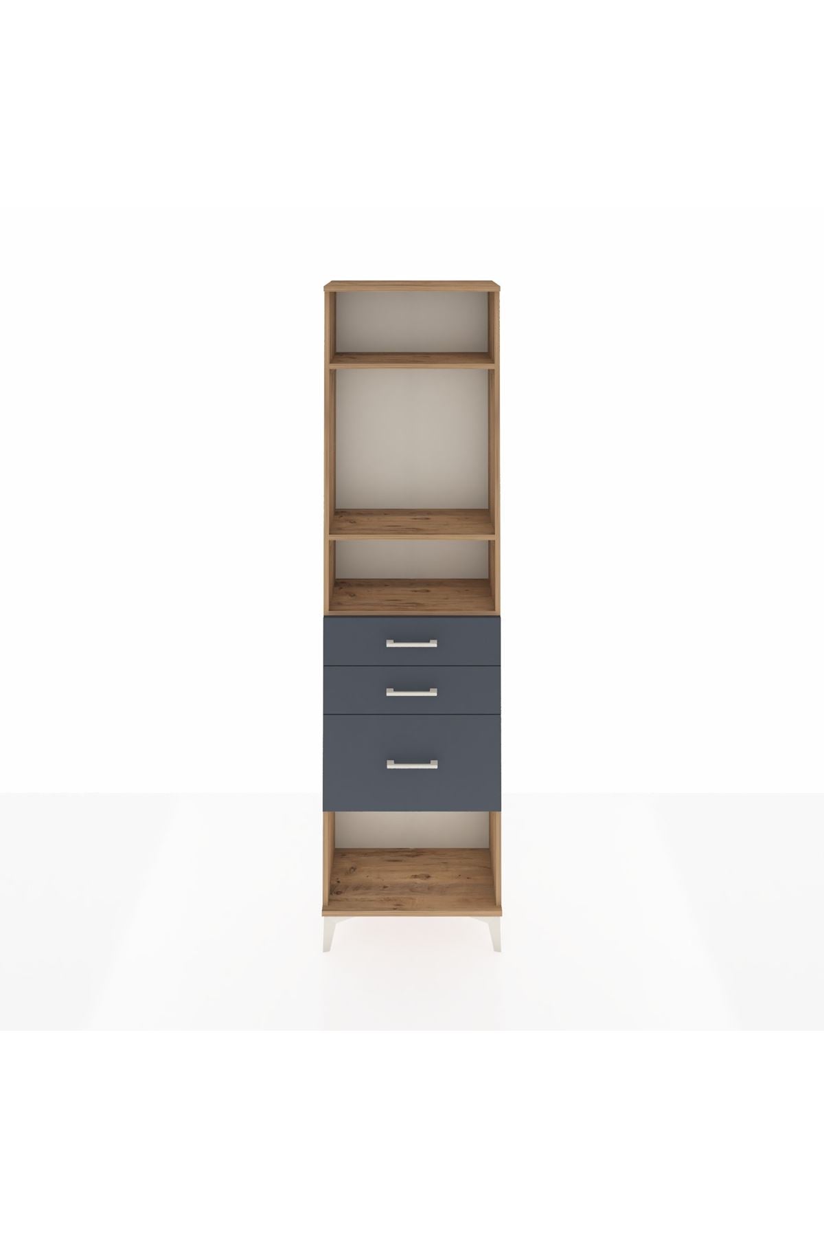 Arges Dolap 3 Raflı 3 Çekmeceli 60x30x221 - S29M159V8A