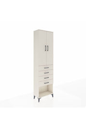 Arges Dolap 2 Raflı 4 Çekmeceli Tek Askılı 60x30x221 - S29M160V1A