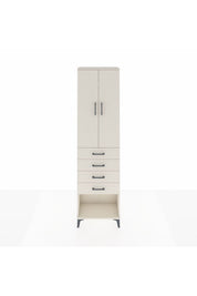 Arges Dolap 2 Raflı 4 Çekmeceli Tek Askılı 60x30x221 - S29M160V1A