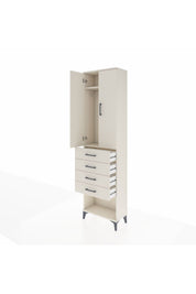 Arges Dolap 2 Raflı 4 Çekmeceli Tek Askılı 60x30x221 - S29M160V1A