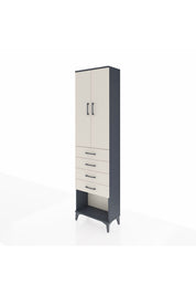 Arges Dolap 2 Raflı 4 Çekmeceli Tek Askılı 60x30x221 - S29M160V4A