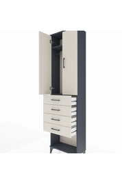 Arges Dolap 2 Raflı 4 Çekmeceli Tek Askılı 60x30x221 - S29M160V4A