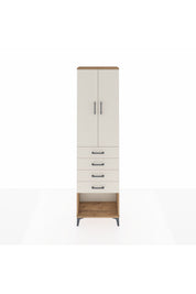 Arges Dolap 2 Raflı 4 Çekmeceli Tek Askılı 60x30x221 - S29M160V7A