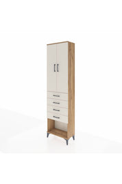 Arges Dolap 2 Raflı 4 Çekmeceli Tek Askılı 60x30x221 - S29M160V7A
