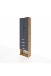 Arges Dolap 3 Raflı 4 Çekmeceli 2 Kapaklı 60x30x221 - S29M161V8A