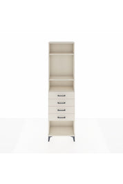 Arges Dolap 3 Raflı 4 Çekmeceli 60x30x221 - S29M162V1A