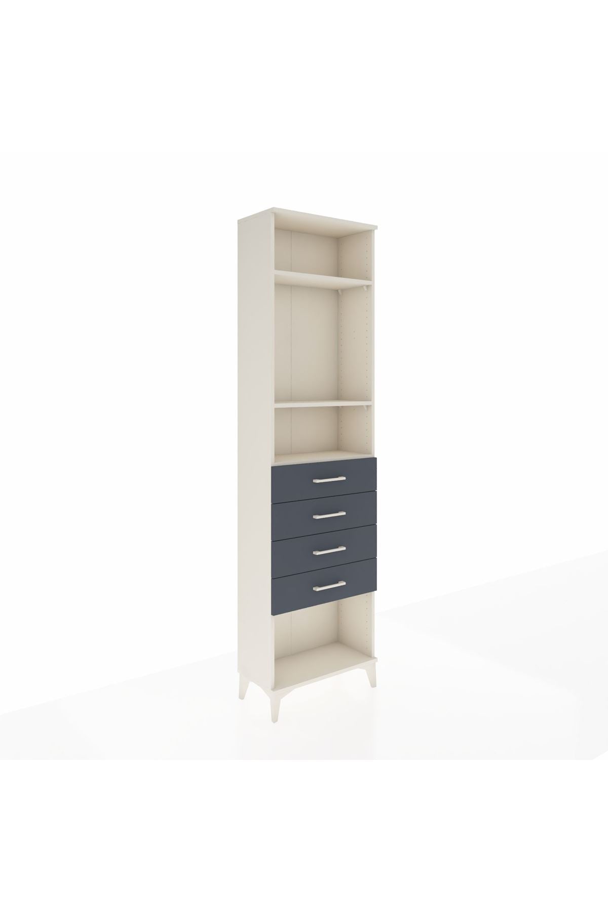 Arges Dolap 3 Raflı 4 Çekmeceli 60x30x221 - S29M162V2A