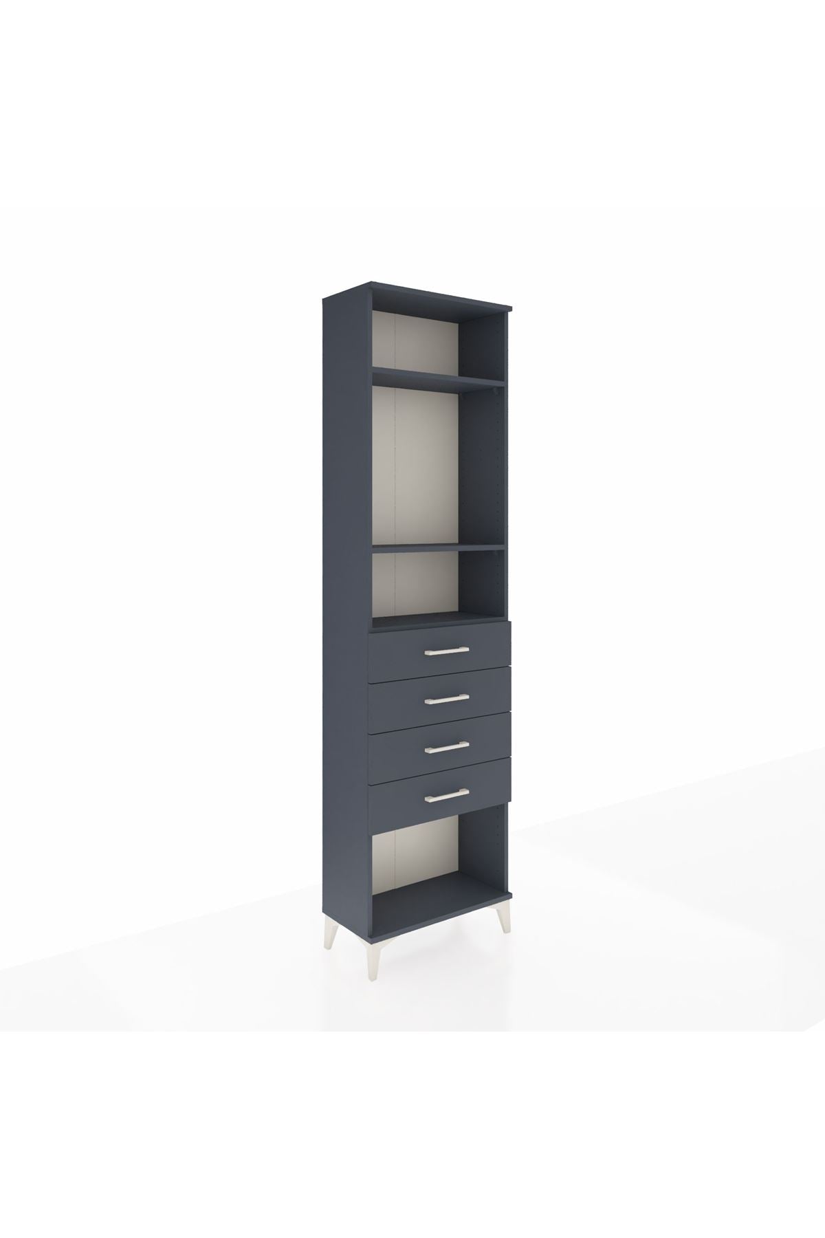 Arges Dolap 3 Raflı 4 Çekmeceli 60x30x221 - S29M162V5A
