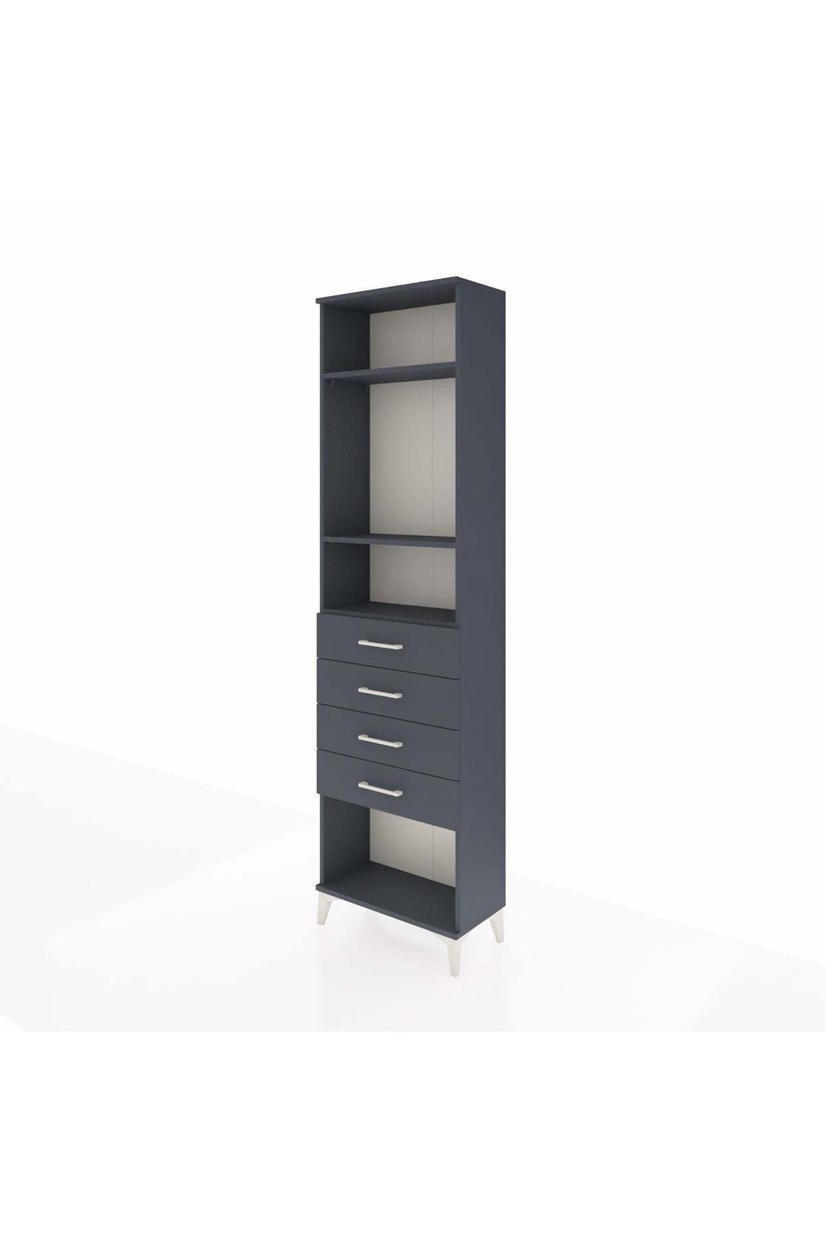 Arges Dolap 3 Raflı 4 Çekmeceli 60x30x221 - S29M162V5A