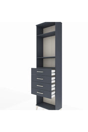Arges Dolap 3 Raflı 4 Çekmeceli 60x30x221 - S29M162V5A