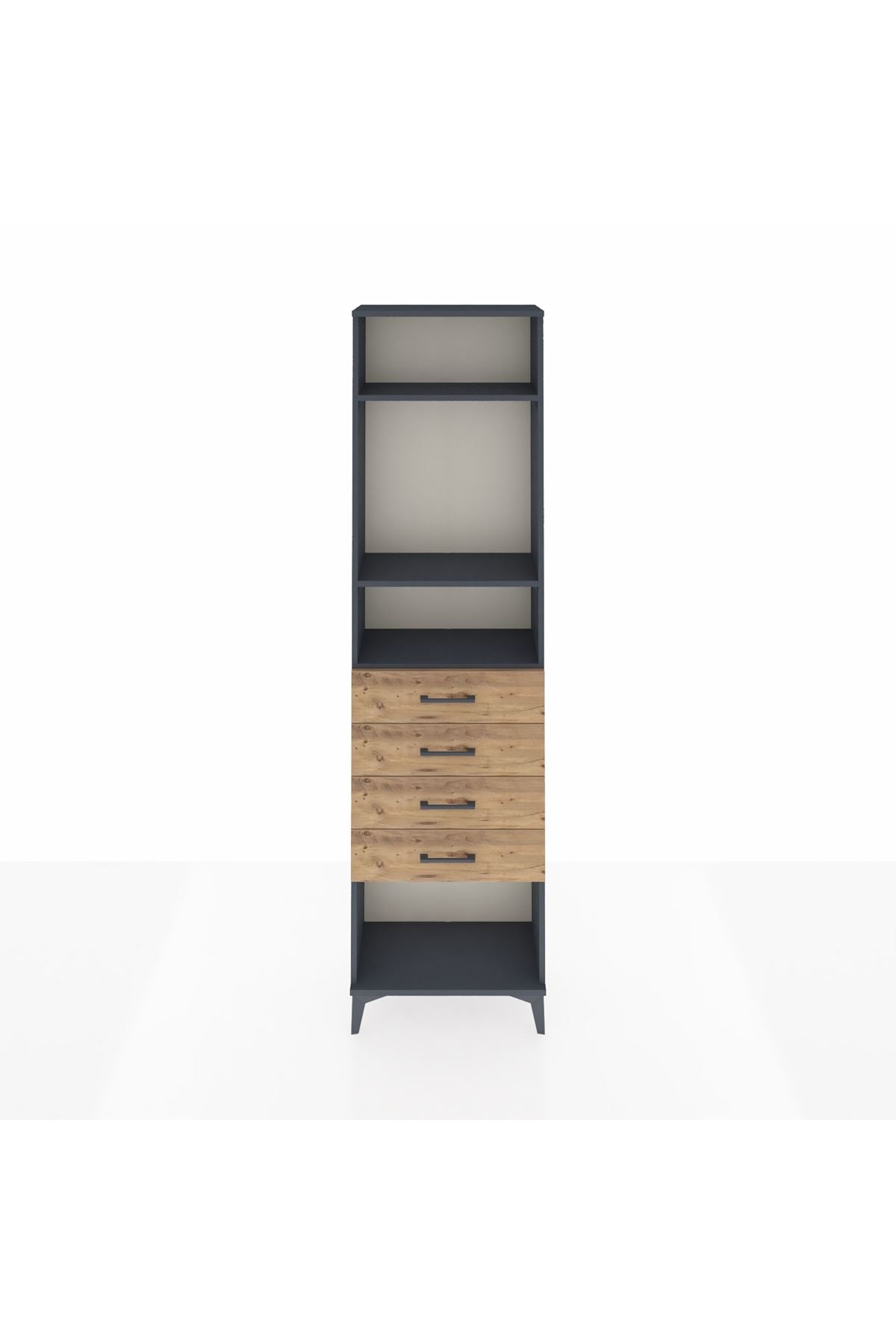 Arges Dolap 3 Raflı 4 Çekmeceli 60x30x221 - S29M162V6A