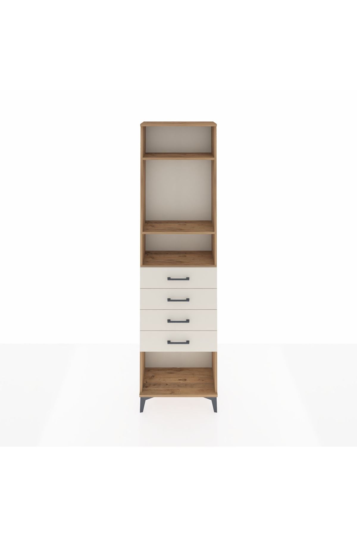 Arges Dolap 3 Raflı 4 Çekmeceli 60x30x221 - S29M162V7A
