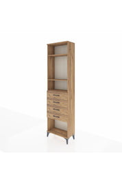 Arges Dolap 3 Raflı 4 Çekmeceli 60x30x221 - S29M162V9A