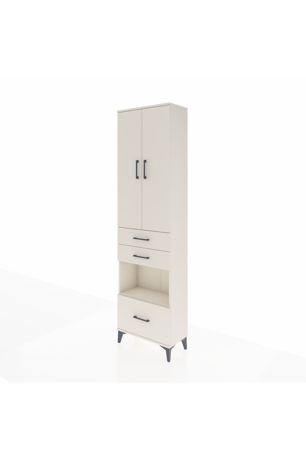 Arges Dolap 3 Raflı 3 Çekmeceli Tek Askılı 60x30x221 - S29M163V1A