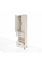 Arges Dolap 3 Raflı 3 Çekmeceli Tek Askılı 60x30x221 - S29M163V1A