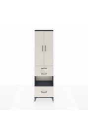 Arges Dolap 3 Raflı 3 Çekmeceli Tek Askılı 60x30x221 - S29M163V4A