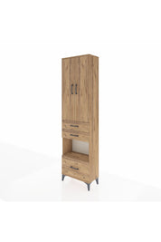 Arges Dolap 3 Raflı 3 Çekmeceli Tek Askılı 60x30x221 - S29M163V9A