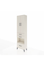 Arges Dolap 4 Raflı 3 Çekmeceli 2 Kapaklı 60x30x221 - S29M164V1A