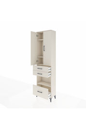 Arges Dolap 4 Raflı 3 Çekmeceli 2 Kapaklı 60x30x221 - S29M164V1A