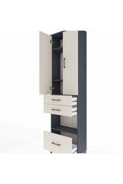Arges Dolap 4 Raflı 3 Çekmeceli 2 Kapaklı 60x30x221 - S29M164V4A