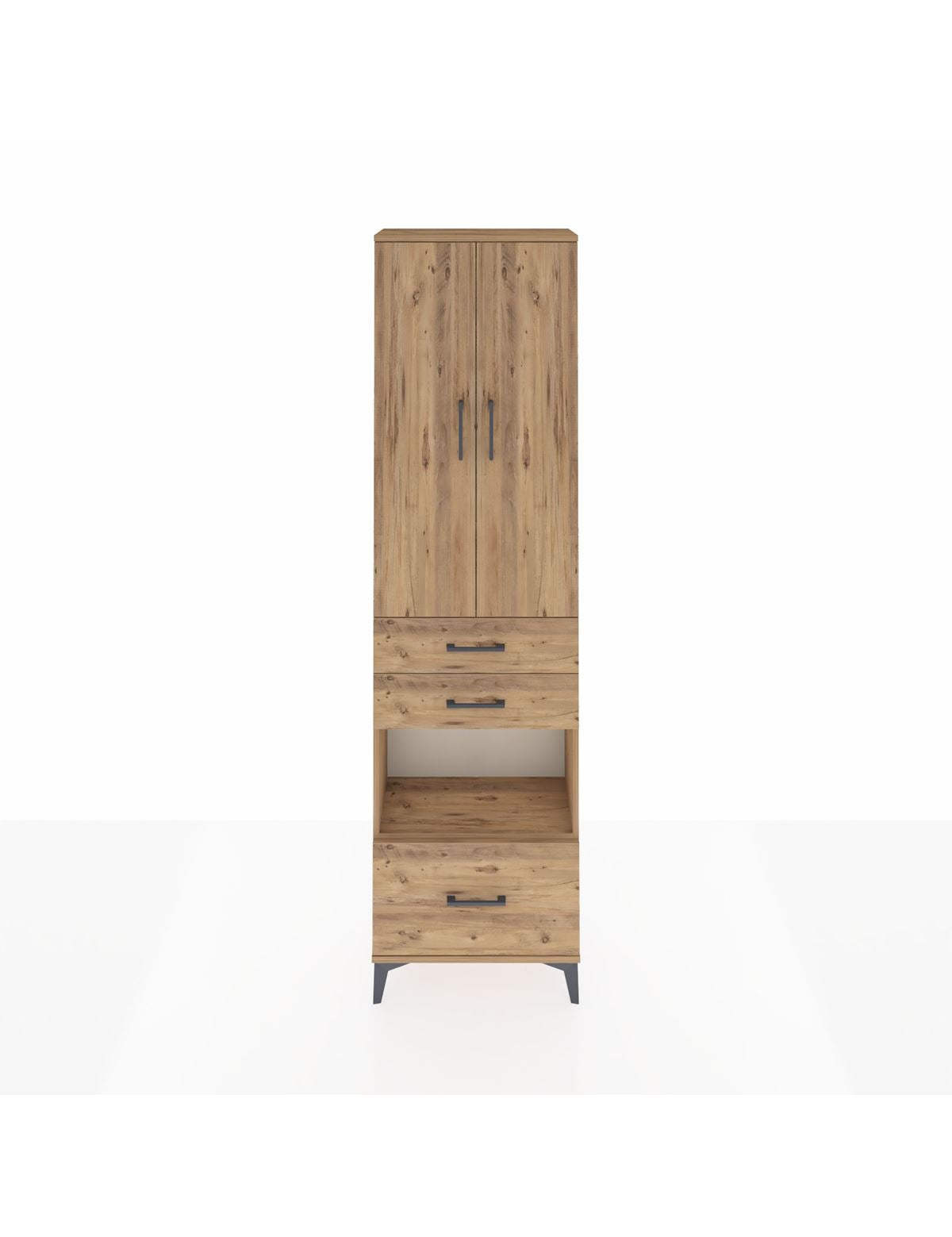 Arges Dolap 4 Raflı 3 Çekmeceli 2 Kapaklı 60x30x221 - S29M164V9A