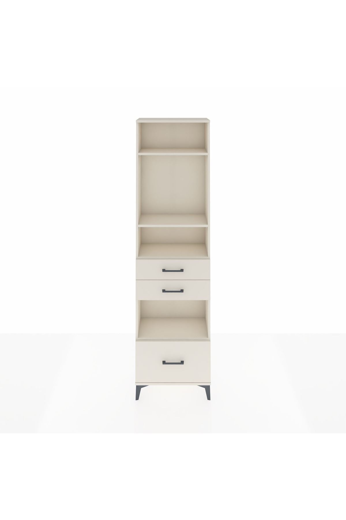 Arges Dolap 4 Raflı 3 Çekmeceli 60x30x221 - S29M165V1A