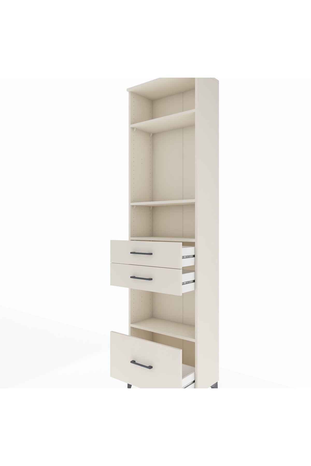Arges Dolap 4 Raflı 3 Çekmeceli 60x30x221 - S29M165V1A