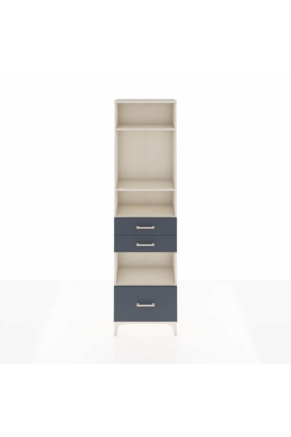 Arges Dolap 4 Raflı 3 Çekmeceli 60x30x221 - S29M165V2A
