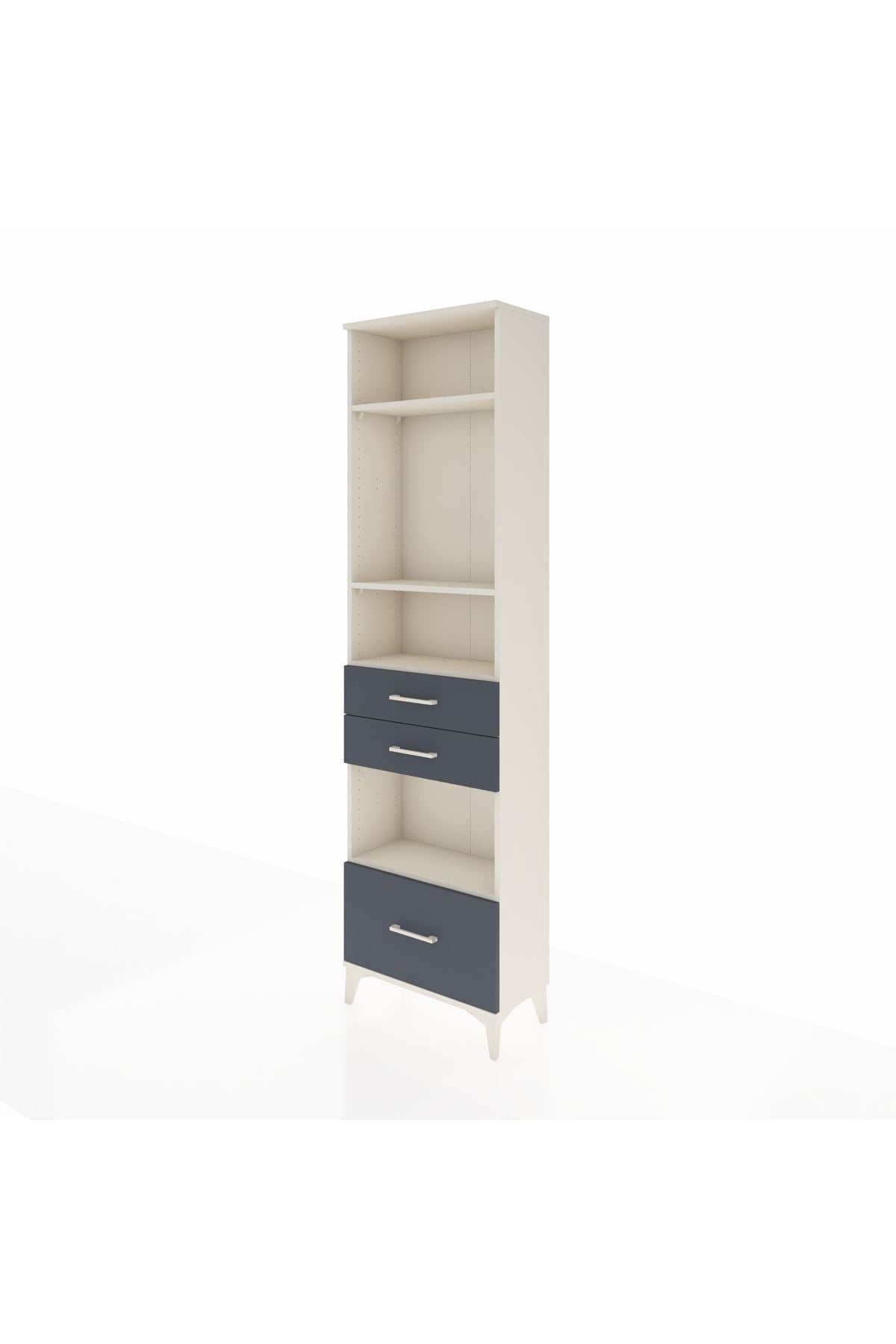 Arges Dolap 4 Raflı 3 Çekmeceli 60x30x221 - S29M165V2A
