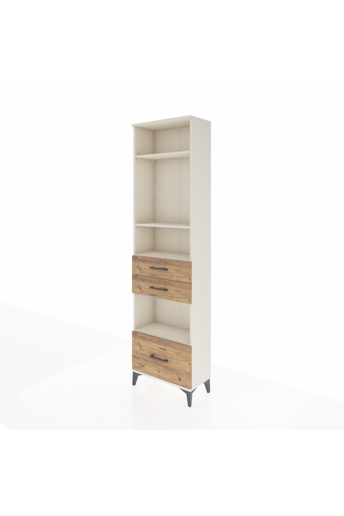 Arges Dolap 4 Raflı 3 Çekmeceli 60x30x221 - S29M165V3A