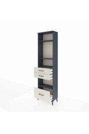 Arges Dolap 4 Raflı 3 Çekmeceli 60x30x221 - S29M165V4A