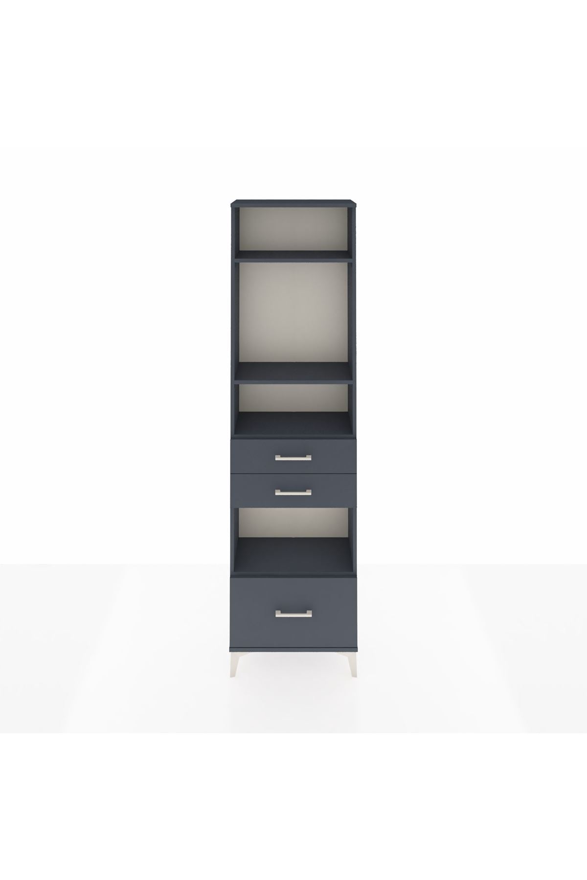 Arges Dolap 4 Raflı 3 Çekmeceli 60x30x221 - S29M165V5A