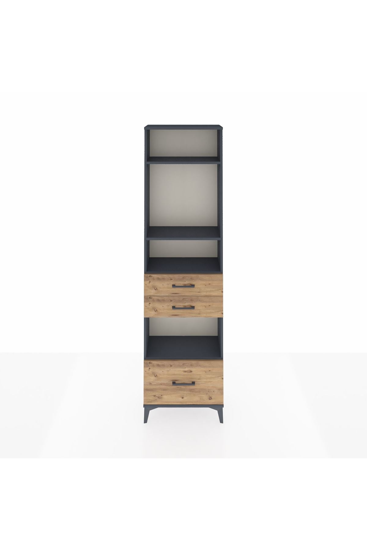 Arges Dolap 4 Raflı 3 Çekmeceli 60x30x221 - S29M165V6A