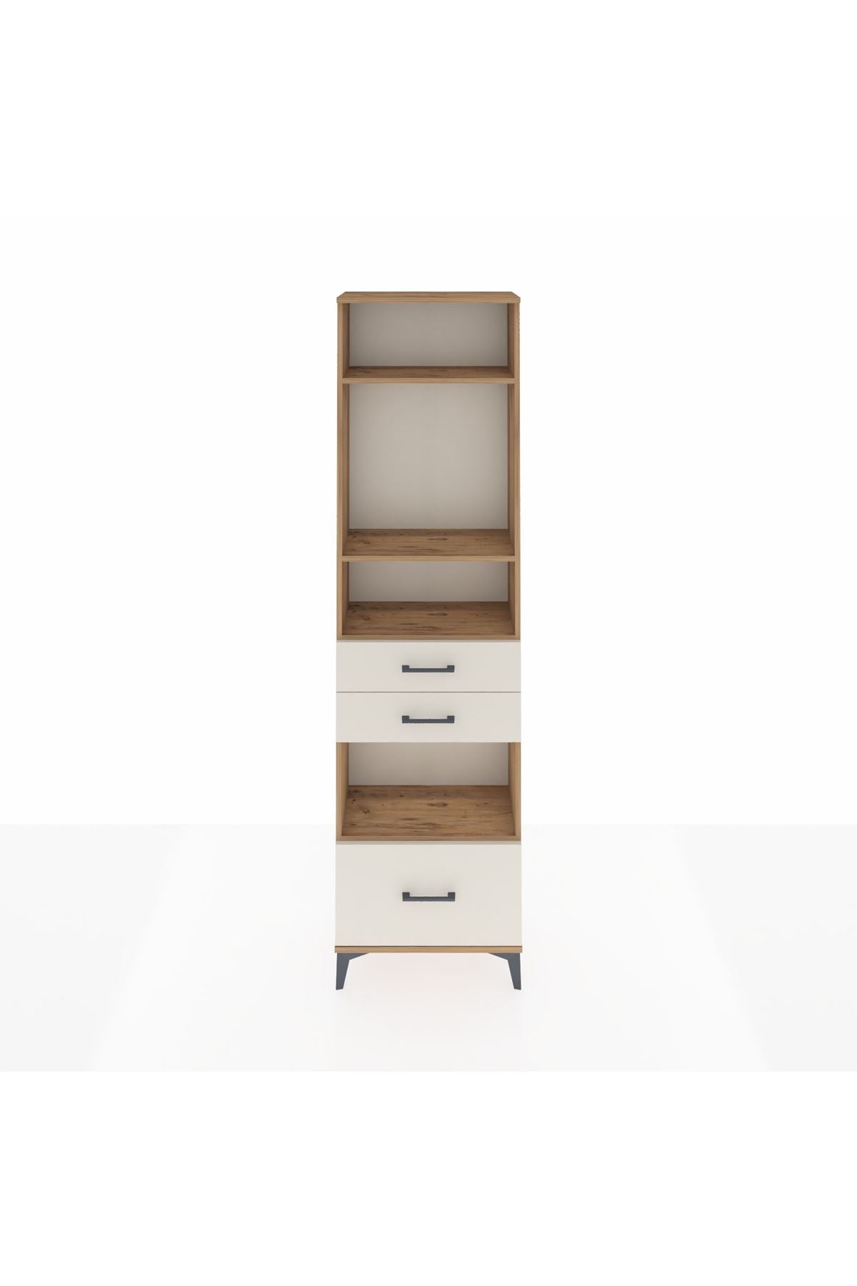 Arges Dolap 4 Raflı 3 Çekmeceli 60x30x221 - S29M165V7A