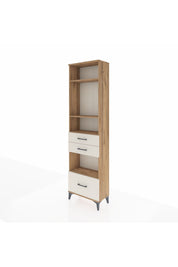 Arges Dolap 4 Raflı 3 Çekmeceli 60x30x221 - S29M165V7A
