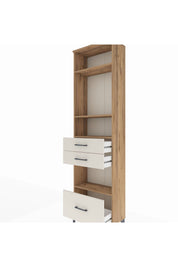 Arges Dolap 4 Raflı 3 Çekmeceli 60x30x221 - S29M165V7A