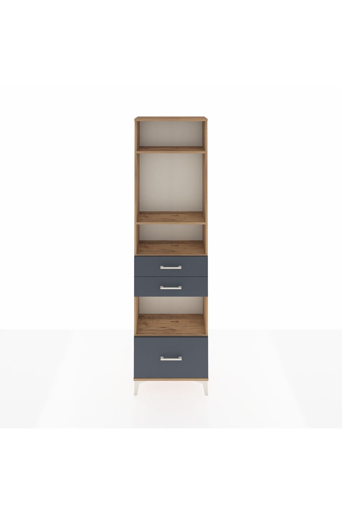 Arges Dolap 4 Raflı 3 Çekmeceli 60x30x221 - S29M165V8A