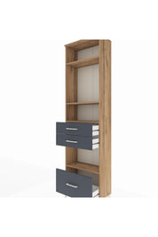 Arges Dolap 4 Raflı 3 Çekmeceli 60x30x221 - S29M165V8A
