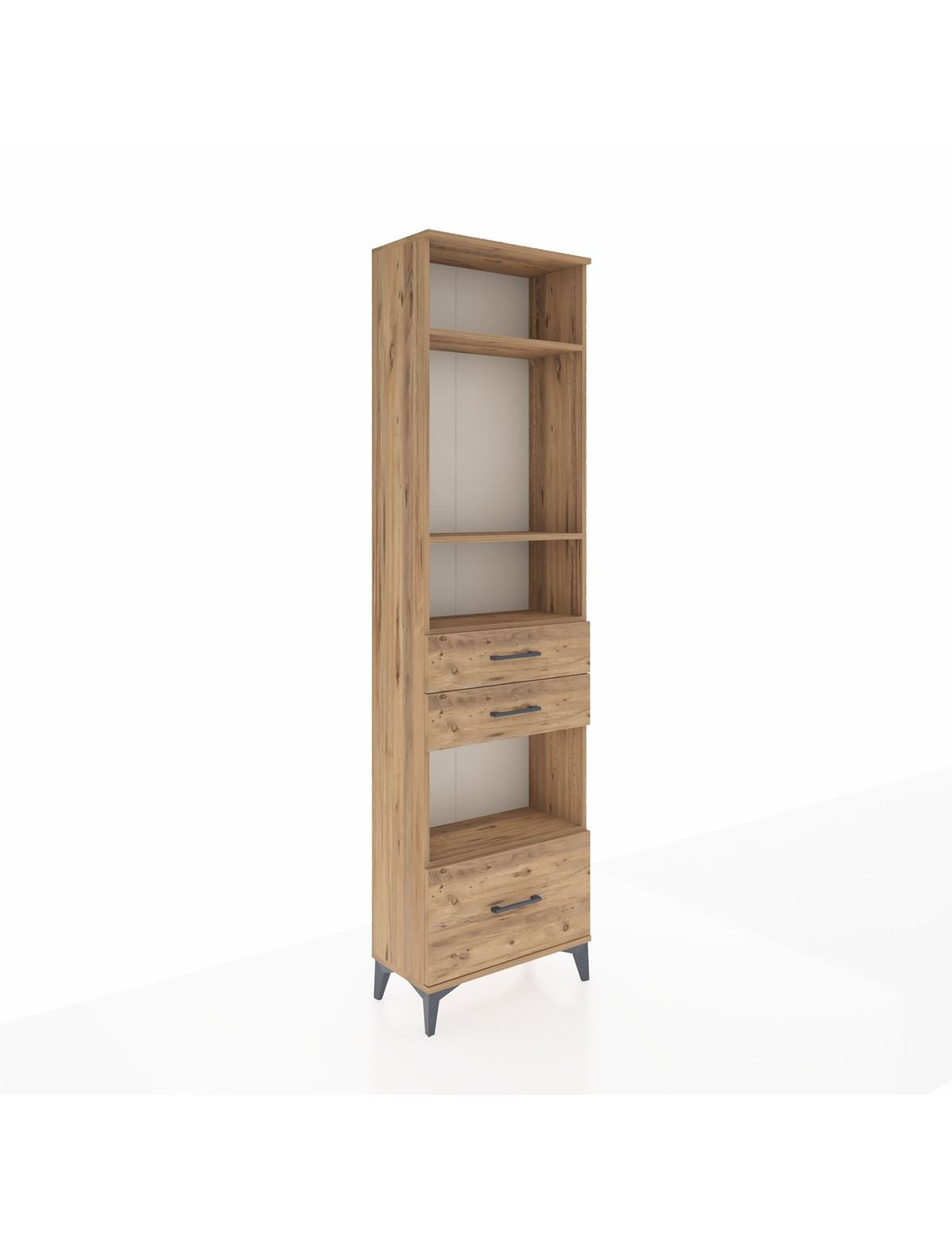 Arges Dolap 4 Raflı 3 Çekmeceli 60x30x221 - S29M165V9A