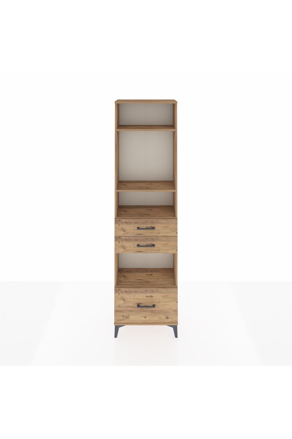 Arges Dolap 4 Raflı 3 Çekmeceli 60x30x221 - S29M165V9A