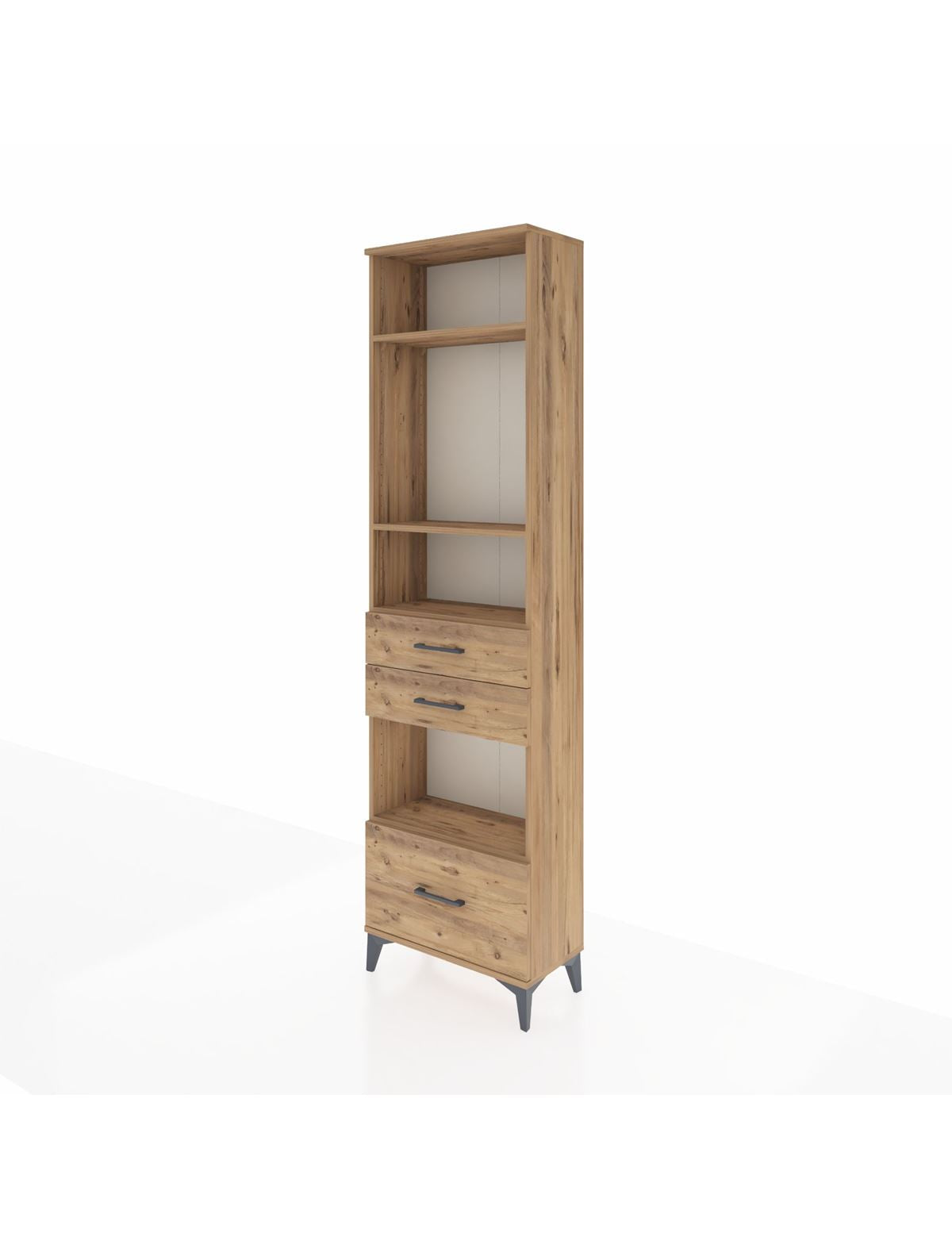 Arges Dolap 4 Raflı 3 Çekmeceli 60x30x221 - S29M165V9A