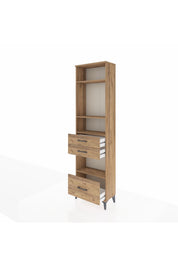Arges Dolap 4 Raflı 3 Çekmeceli 60x30x221 - S29M165V9A
