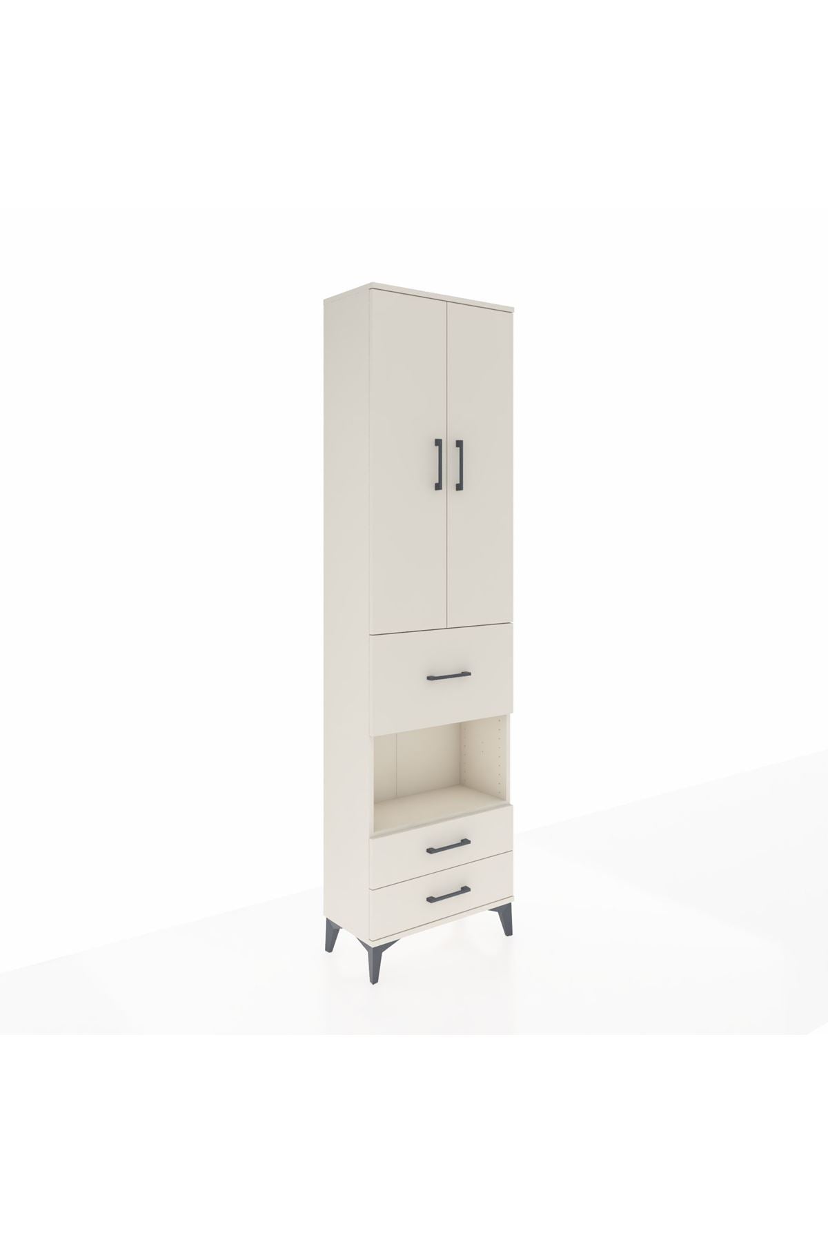 Arges Dolap 3 Raflı 3 Çekmeceli Tek Askılı 60x30x221 - S29M166V1A