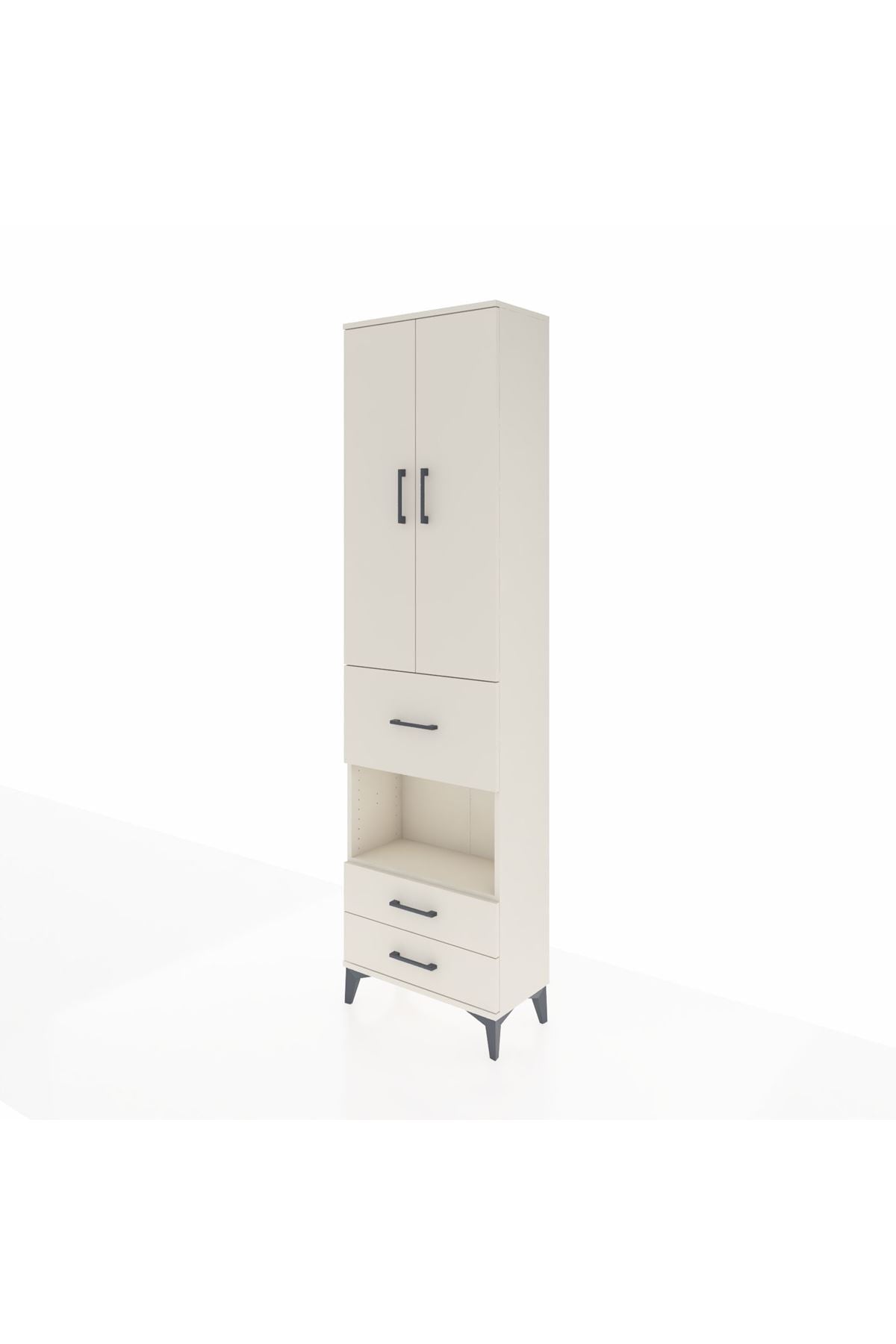 Arges Dolap 3 Raflı 3 Çekmeceli Tek Askılı 60x30x221 - S29M166V1A