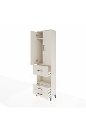 Arges Dolap 3 Raflı 3 Çekmeceli Tek Askılı 60x30x221 - S29M166V1A