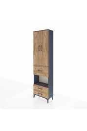 Arges Dolap 3 Raflı 3 Çekmeceli Tek Askılı 60x30x221 - S29M166V6A